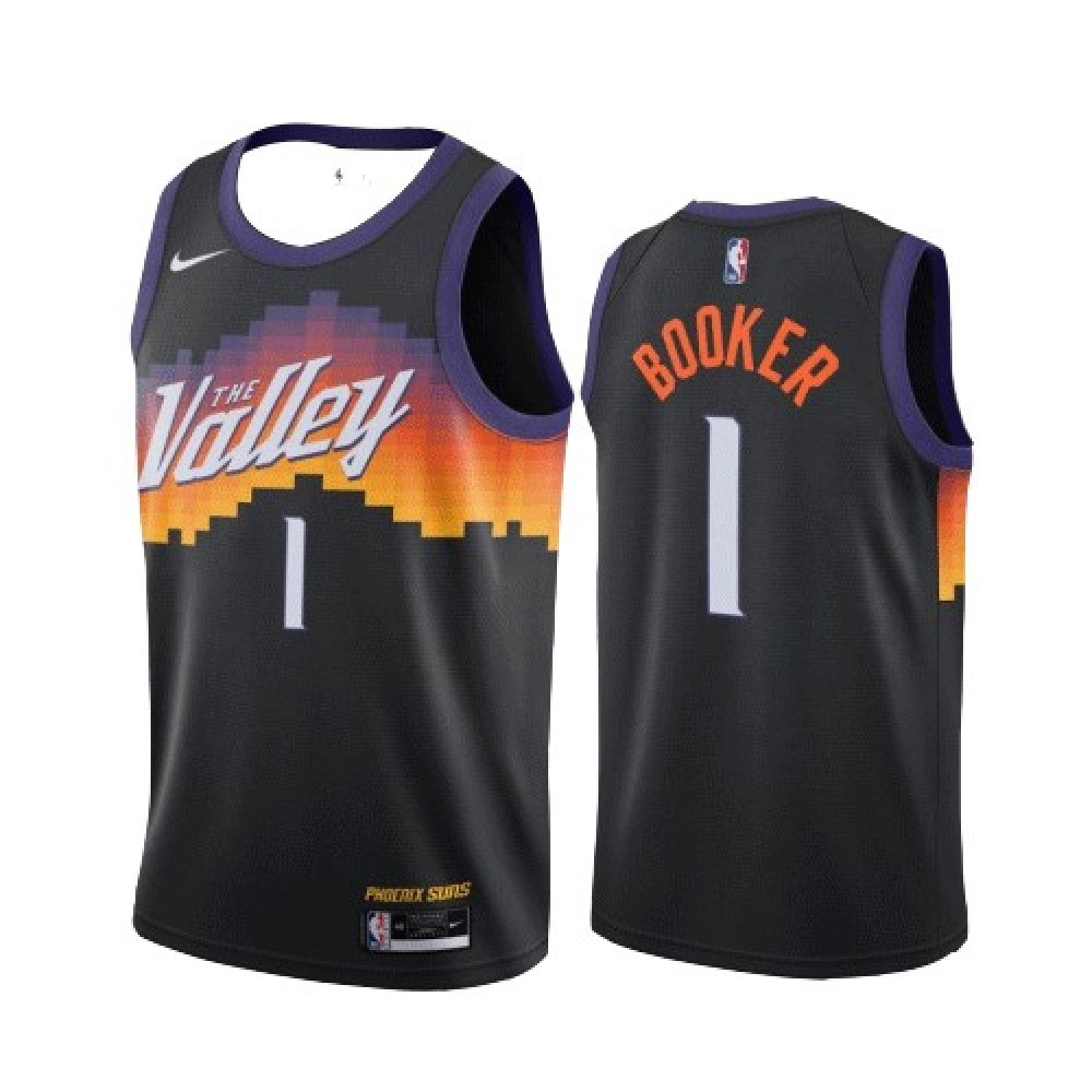 Men's Phoenix Suns Black Edition City Swingman Booker Basketball Jersey – Devin