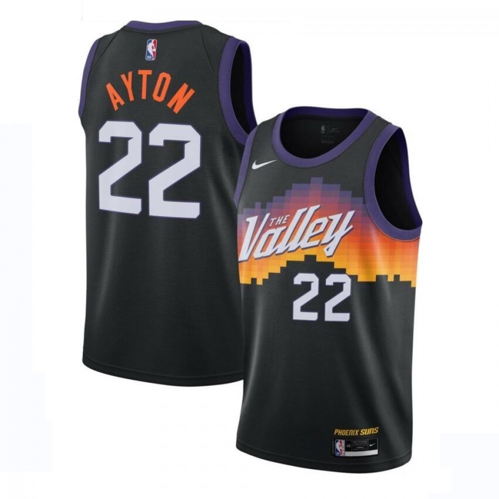 Men's Phoenix Suns Black Edition City Swingman Basketball Jersey – DeAndre Ayton