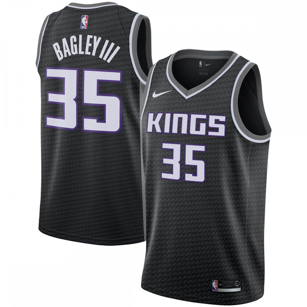 Men's Sacramento Kings Black Edition Statement Swingman Basketball Jersey – Marvin Bagley III