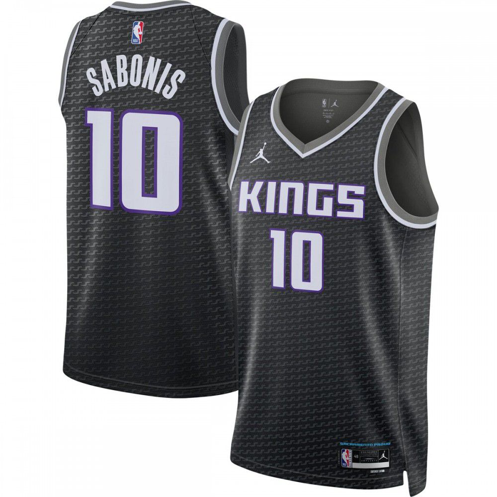 Men's Sacramento Kings Black Edition Statement Swingman Basketball Jersey – Domantas Sabonis