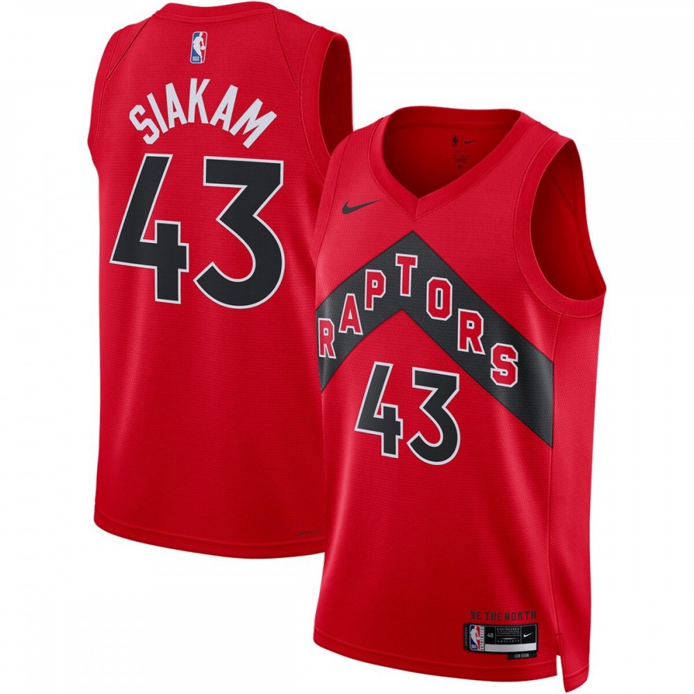Men's Toronto Raptors Red Edition Icon Swingman Basketball Jersey – Pascal Siakam