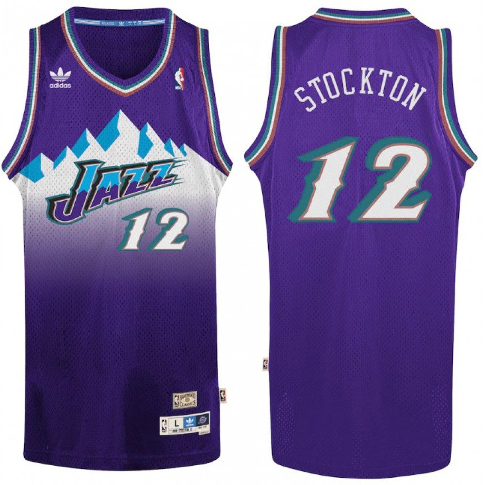 Men's Utah Jazz Purple Swingman Basketball Jersey – John Stockton