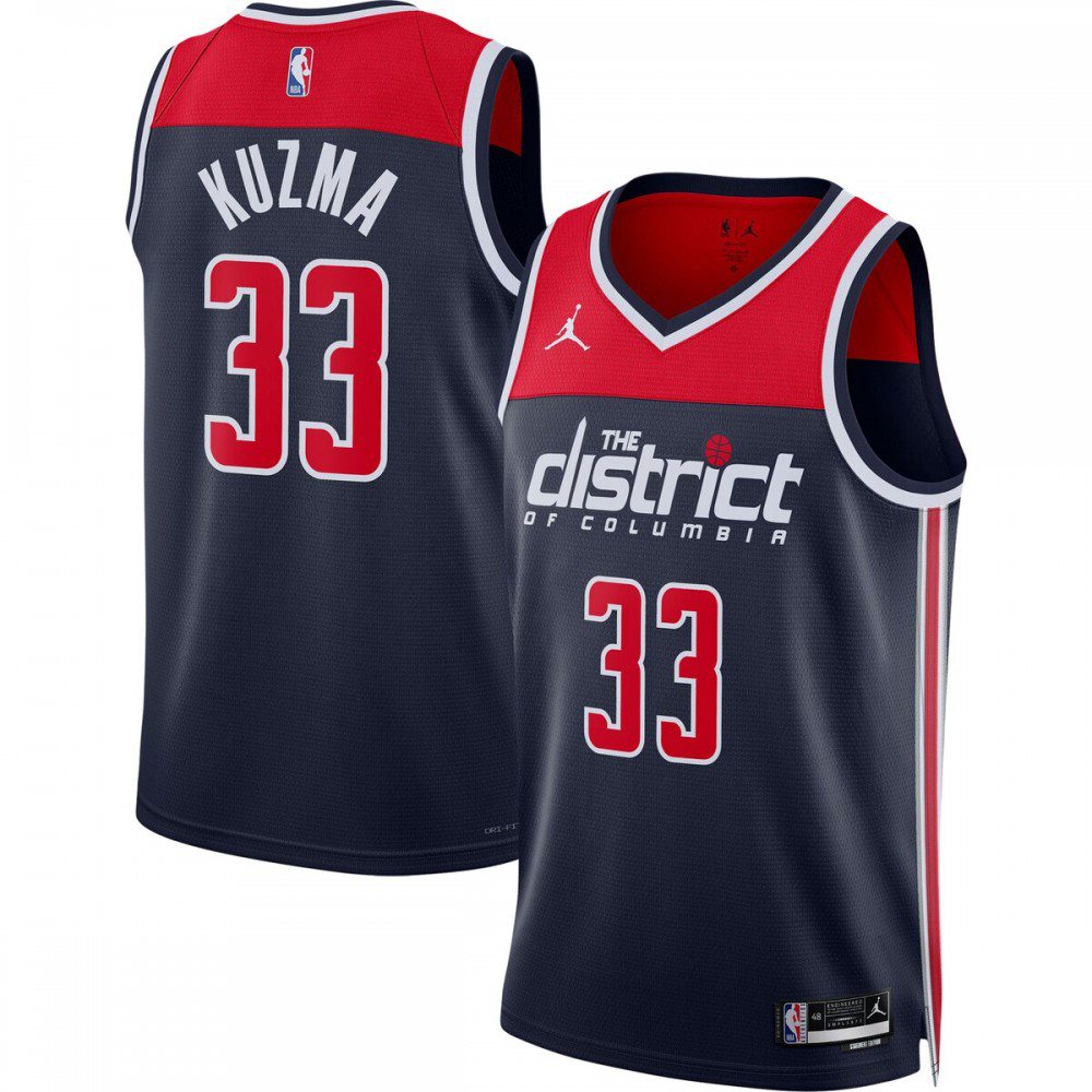 Men's Washington Wizards Navy Edition Statement Swingman Basketball Jersey – Kyle Kuzma