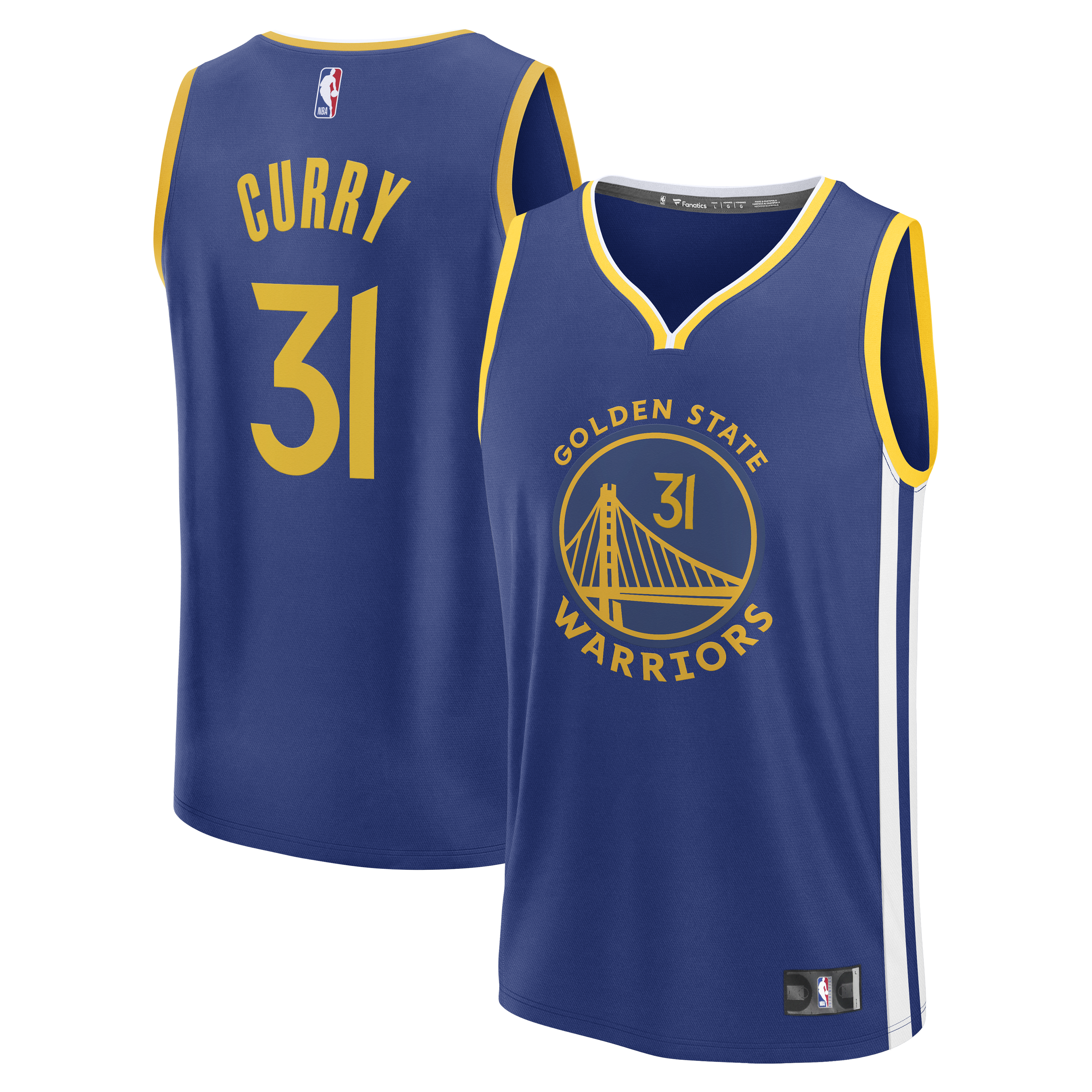 Men's Golden State Warriors Blue Fast Break Edition Icon Replica Basketball Jersey – Seth Curry
