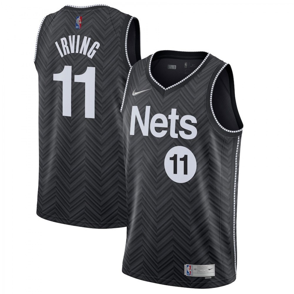 Women's Brooklyn Nets Black Earned Edition Player Basketball Jersey – Kyrie Irving 11