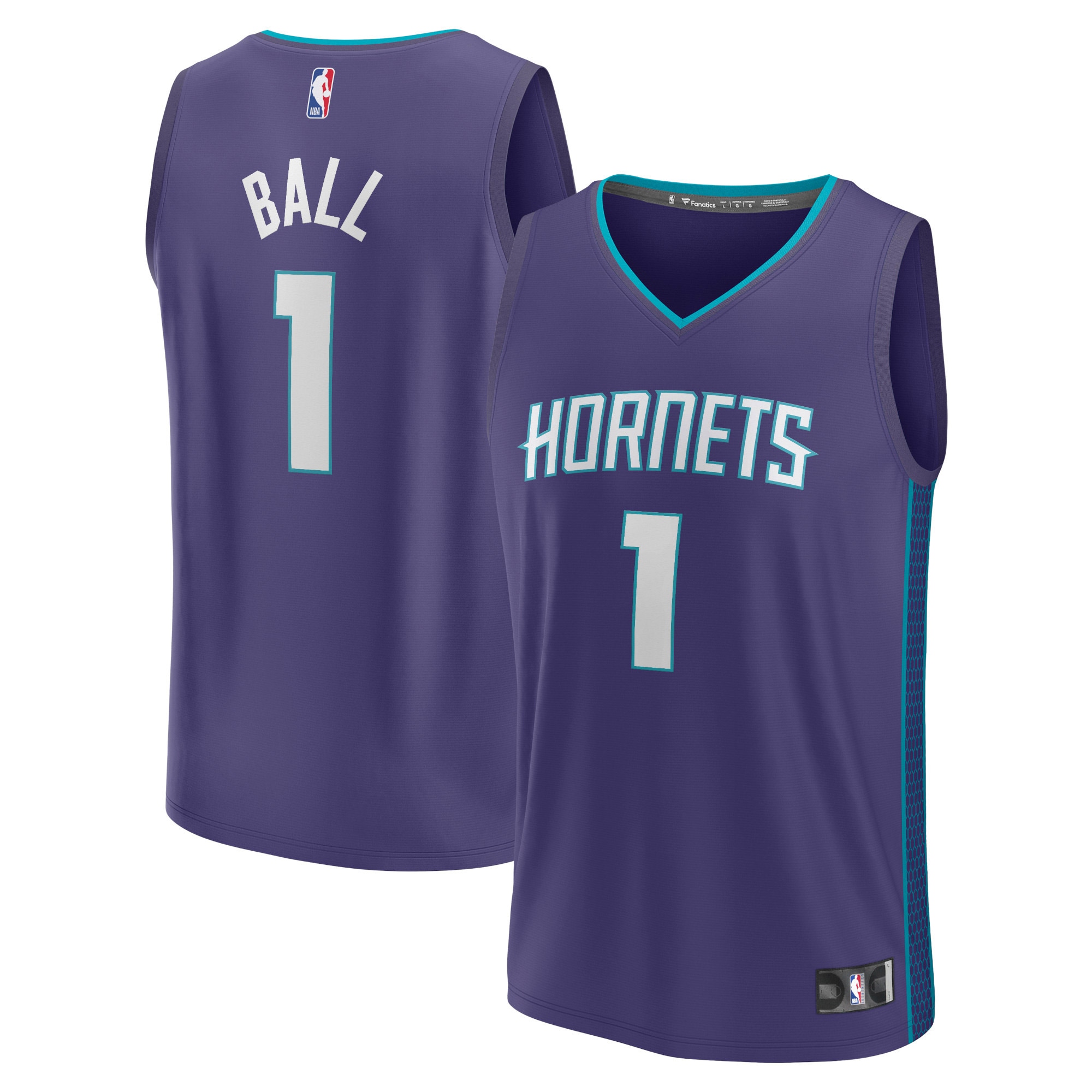 Men's Charlotte Hornets Purple Fast Break Edition Statement Player Basketball Jersey – LaMelo Ball