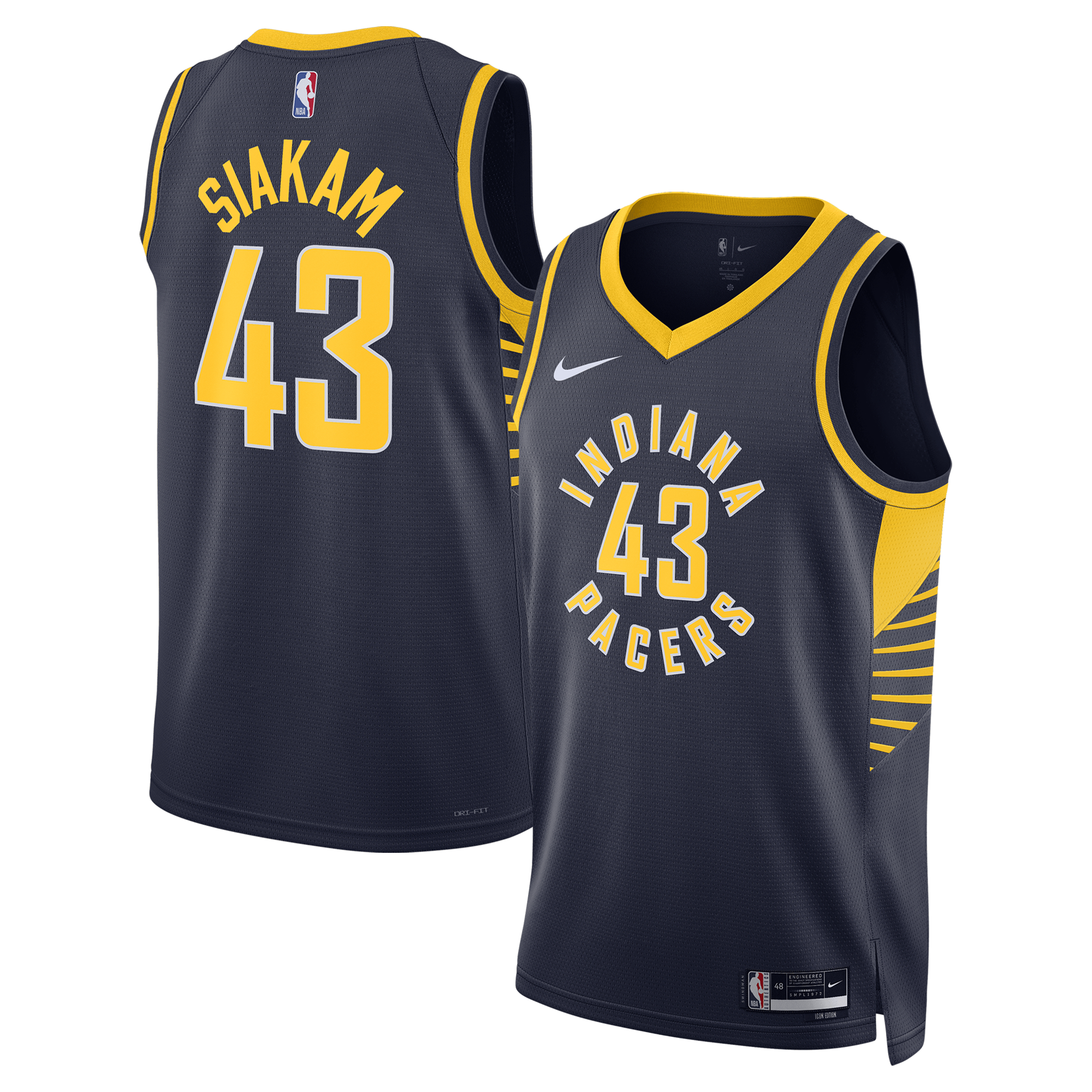 Men's Indiana Pacers Navy Edition Icon Swingman Basketball Jersey – Pascal Siakam