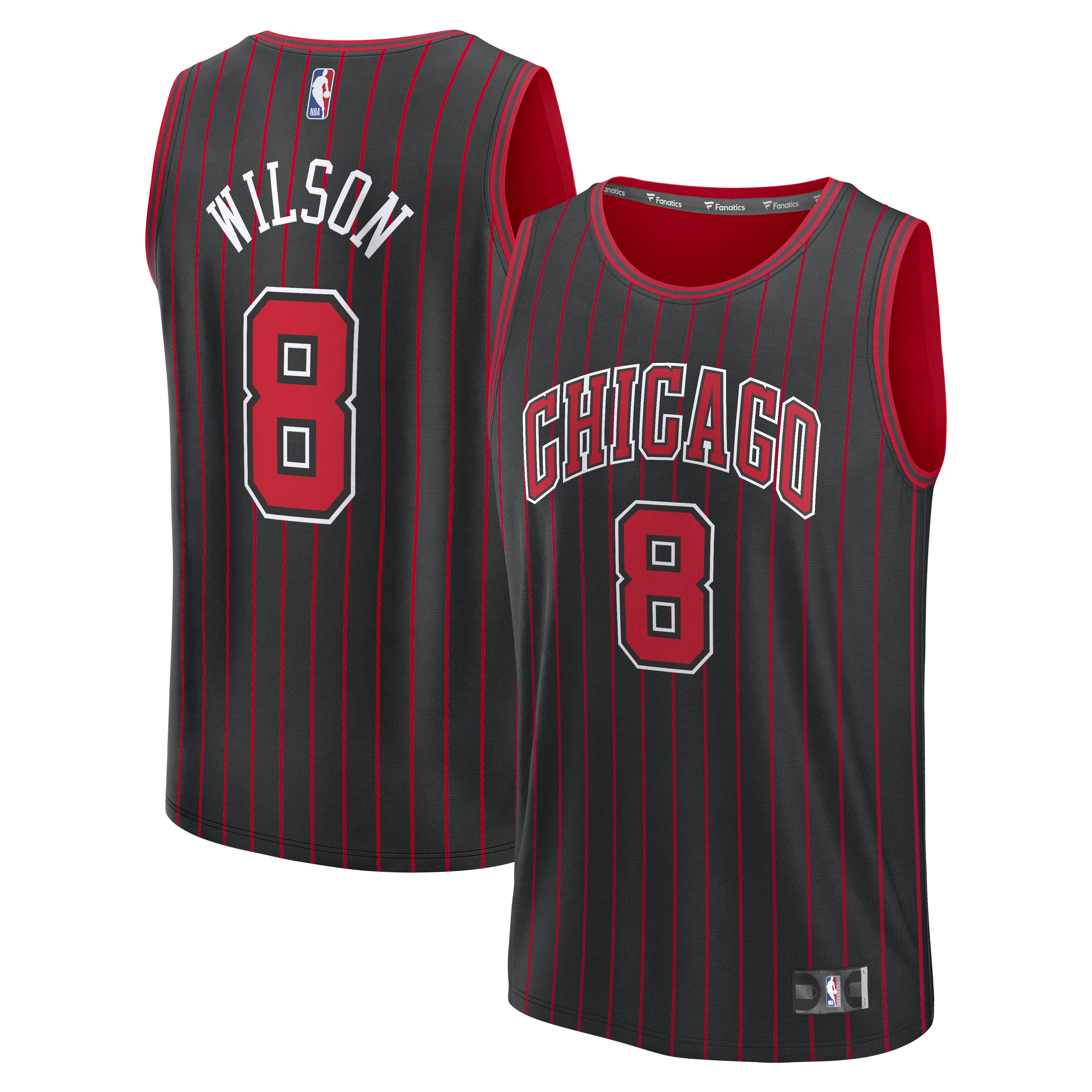 Men's Chicago Bulls Black Fast Break Edition Statement Replica Basketball Jersey – Caleb Wilson