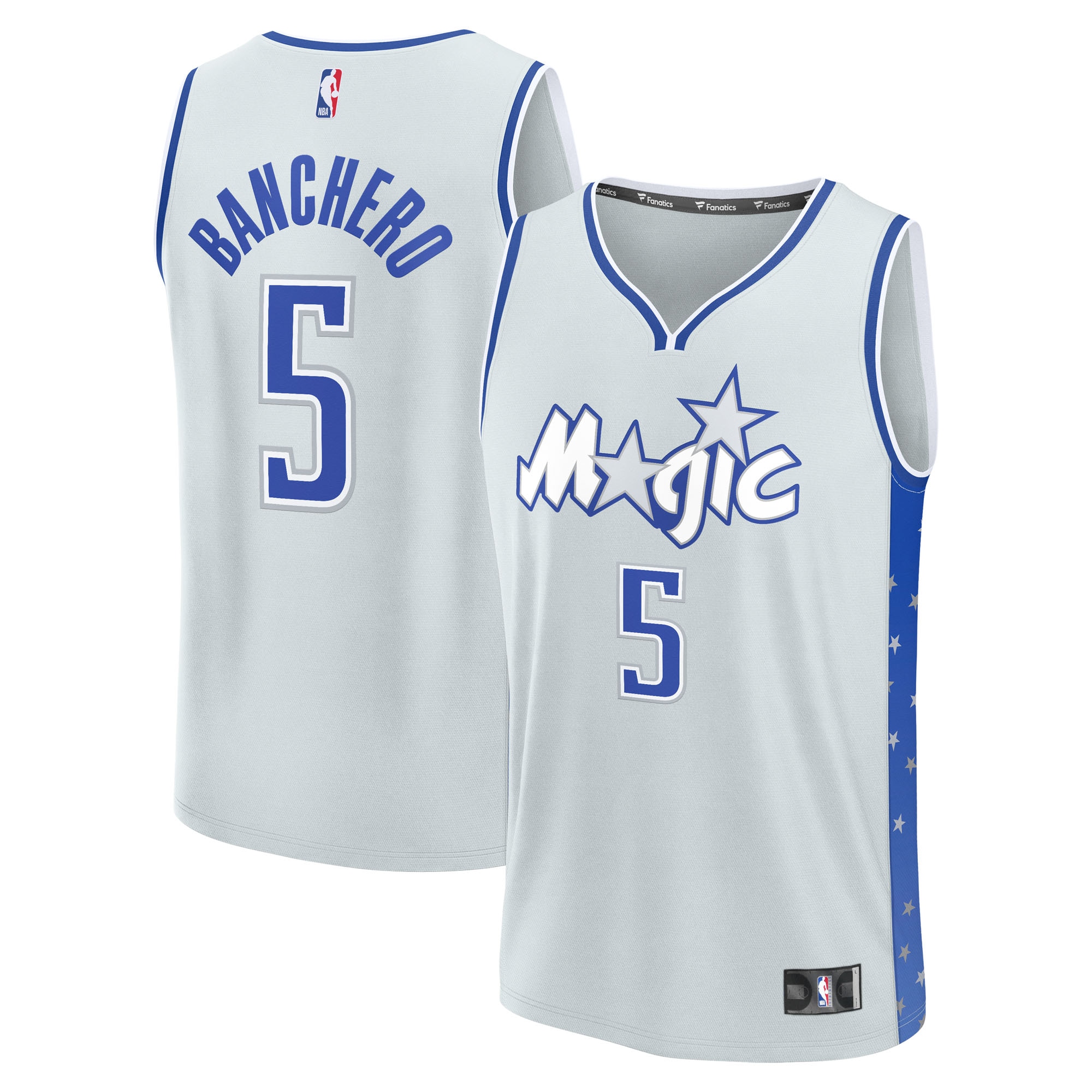 Men's Orlando Magic Silver Edition Fast Break City Basketball Jersey – Paolo Banchero