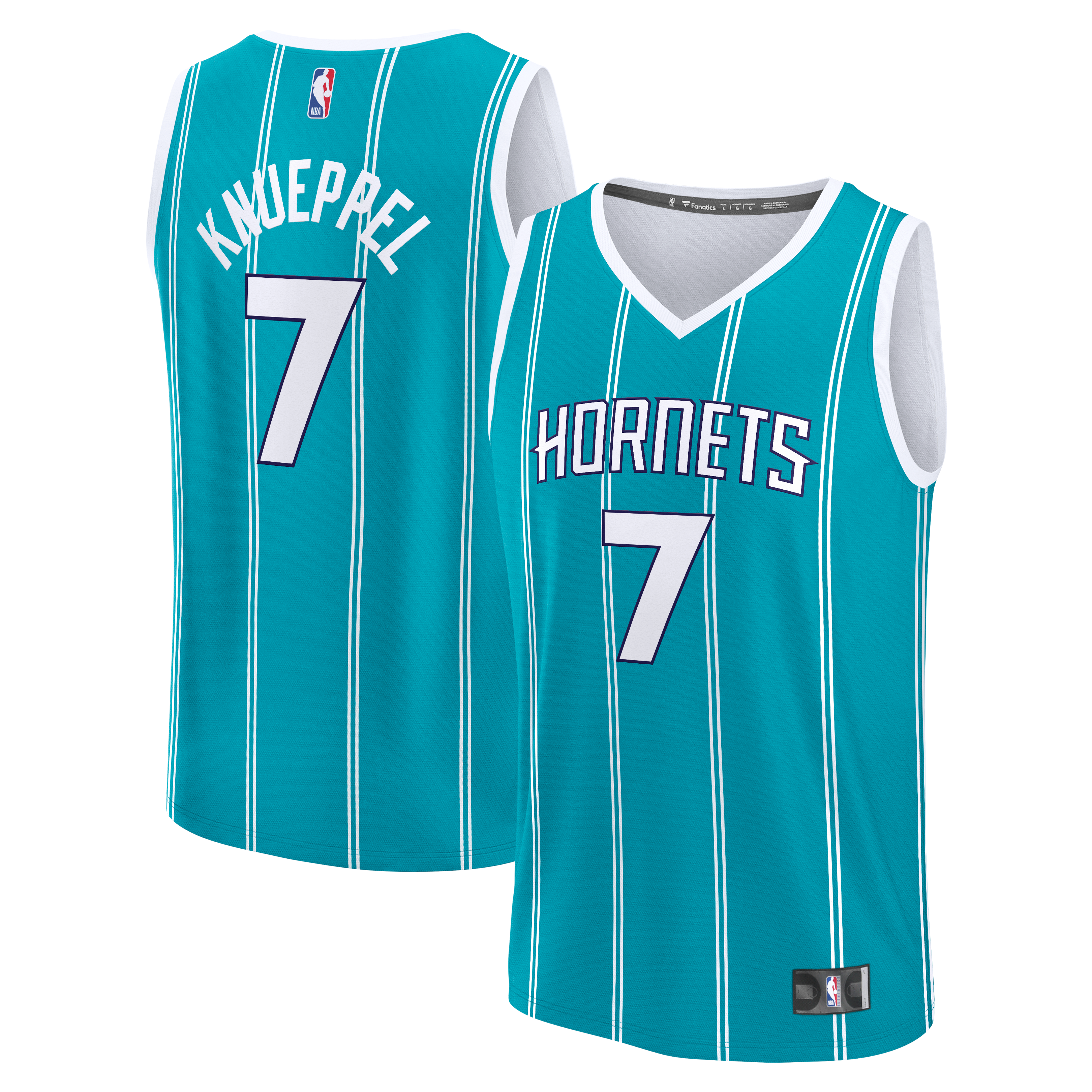 Youth Charlotte Hornets Teal Draft Icon Replica NBA First Round Pick Basketball Jersey – Kon Knueppel