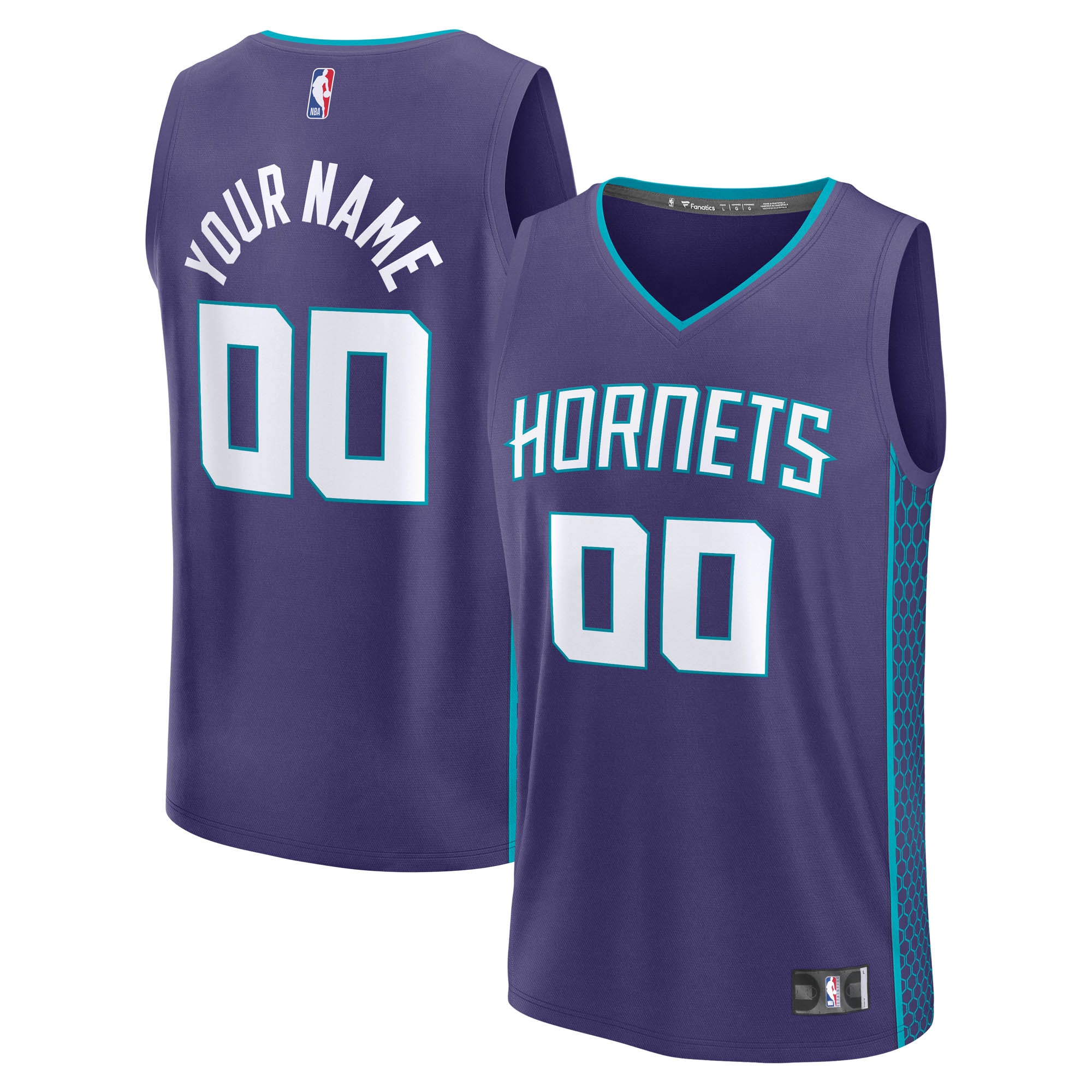 Women's Charlotte Hornets Purple Fast Break Custom Edition Icon Basketball Jersey