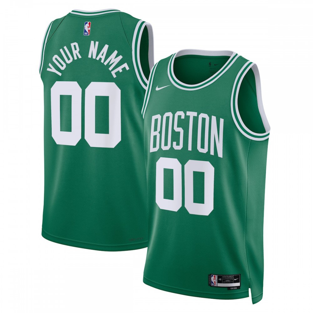Women's Boston Celtics Kelly Custom Edition Icon Swingman Basketball Jersey