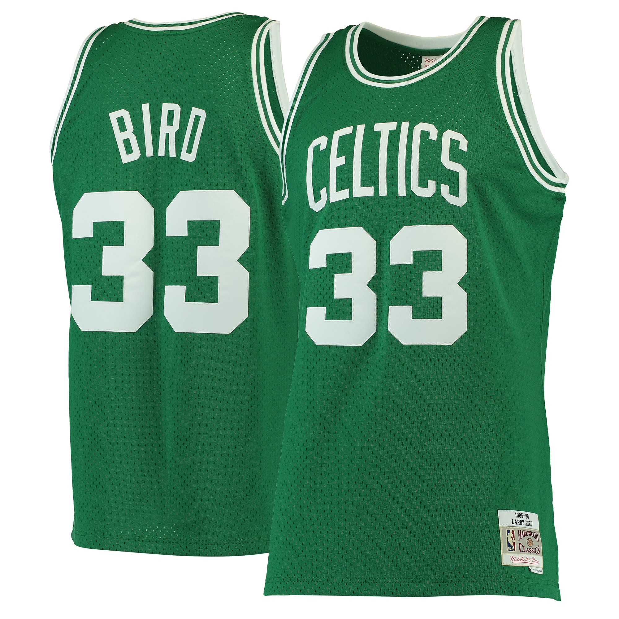 Men's Boston Celtics Kelly Hardwood Classics Swingman Basketball Jersey – Larry Bird