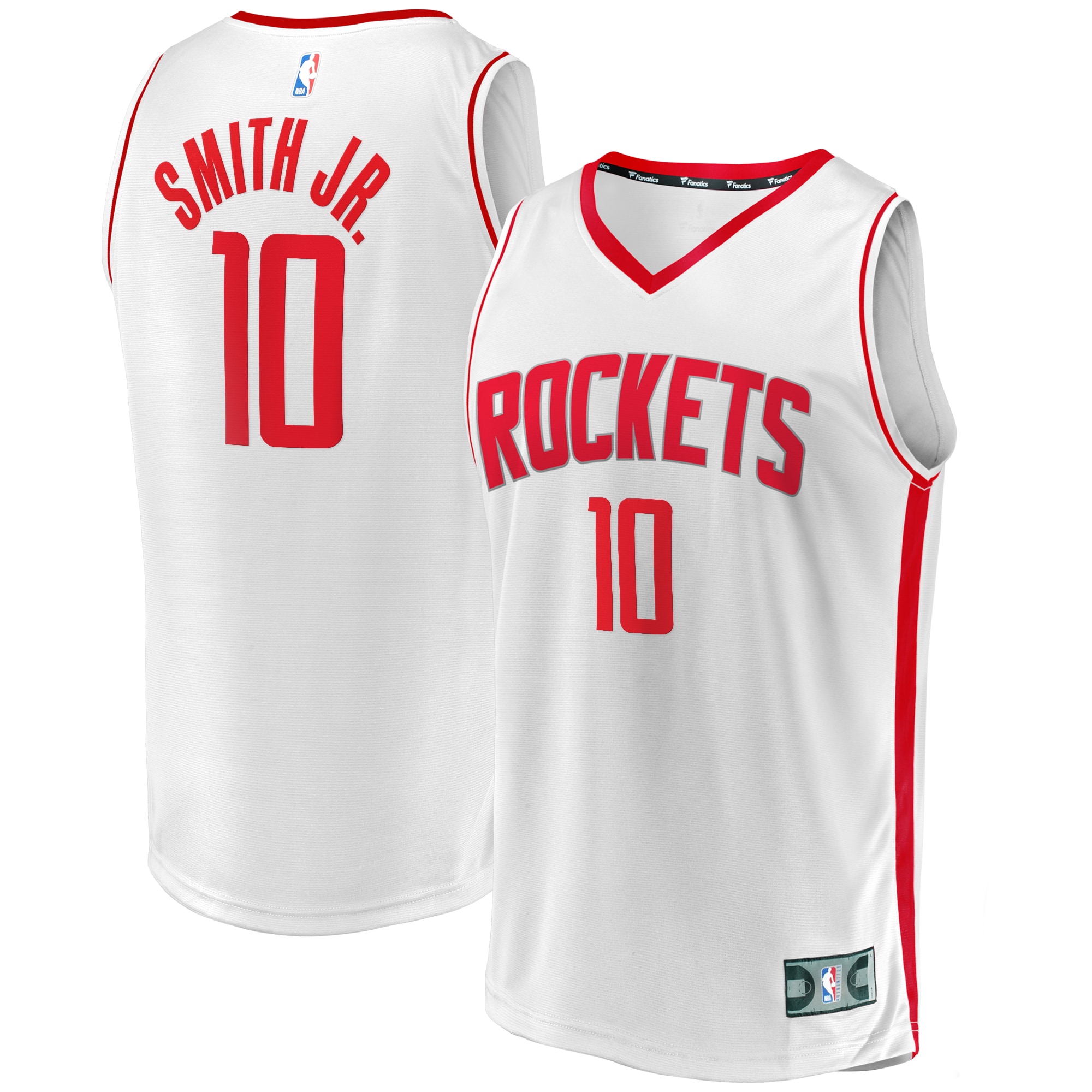 Men's Houston Rockets White Fast Break Association Edition Player Basketball Jersey – Jabari Smith Jr