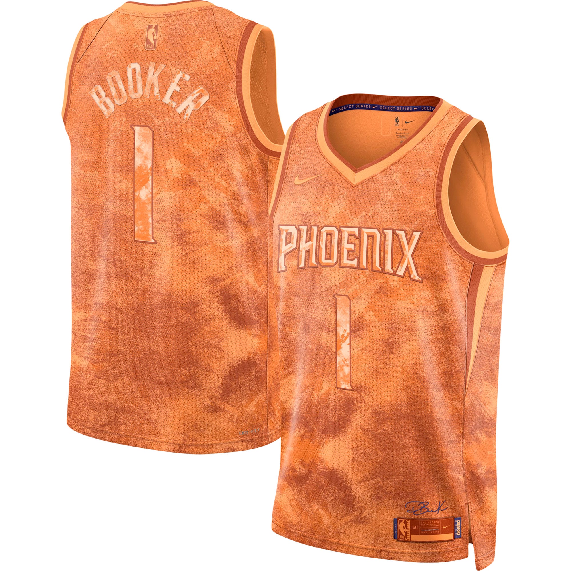 Women's Phoenix Suns Orange Series Select Swingman Booker Basketball Jersey – Devin