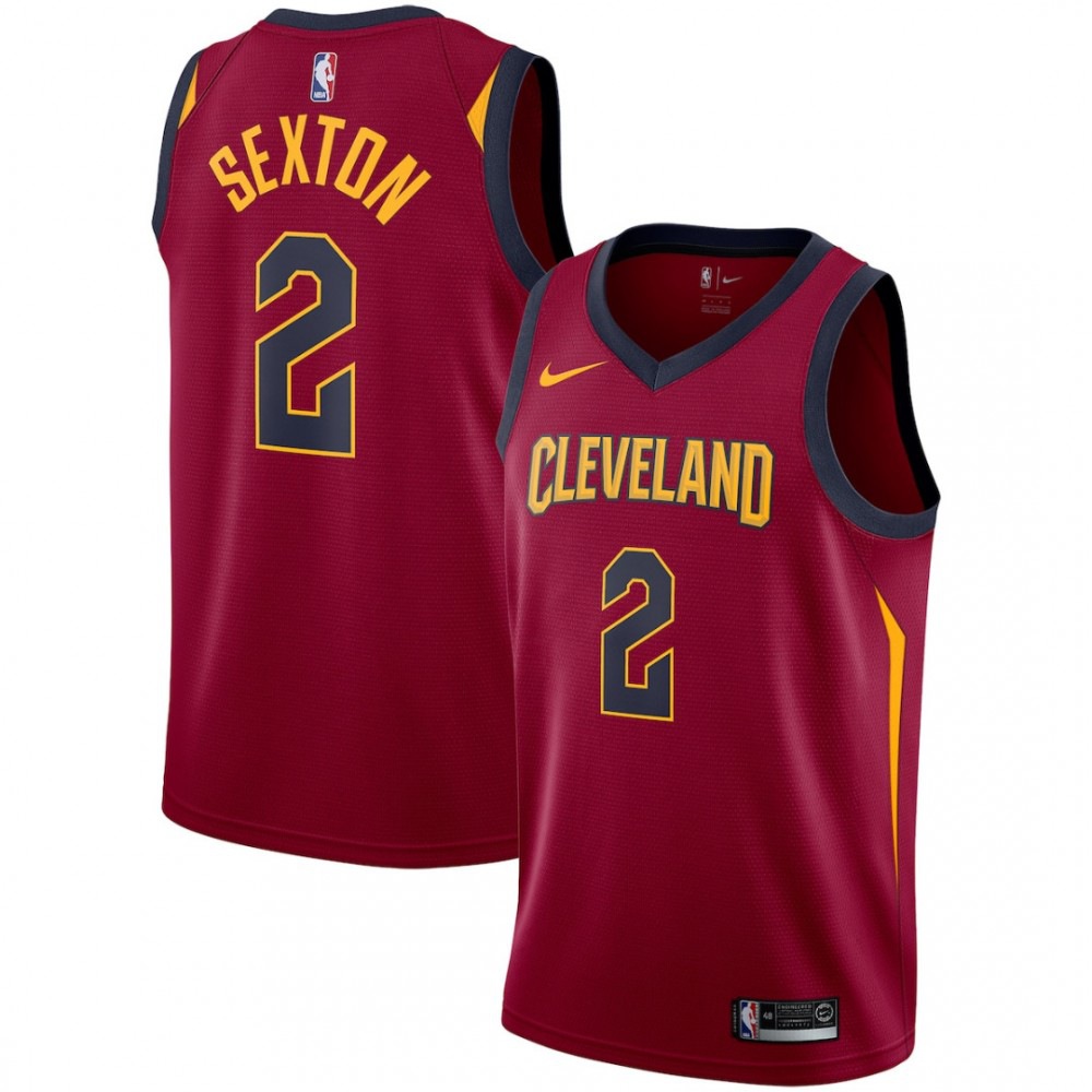 Men's Cleveland Cavaliers Wine Swingman Basketball Jersey – Collin Sexton
