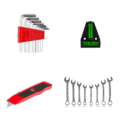 TLGREEN 95-Piece Car Tool Kit with Storage Case, Red