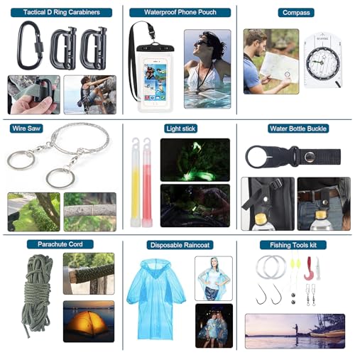 254 in 1 Survival Kit, First Aid Kit for Men