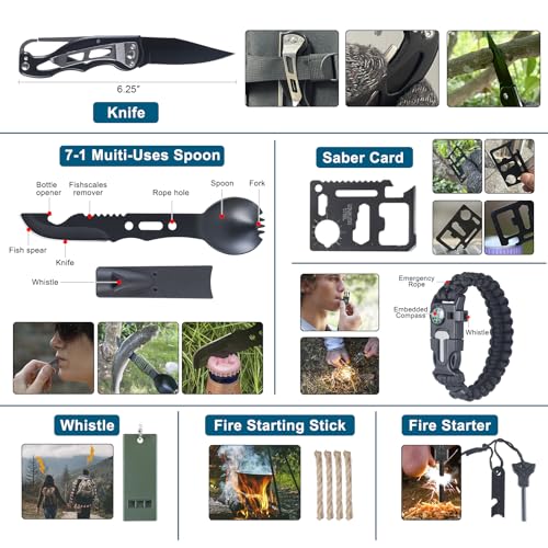 254 in 1 Survival Kit, First Aid Kit for Men
