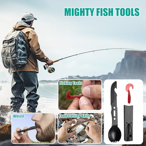Survival Kit 20-in-1, Emergency Gear for Men: Camping Essentials