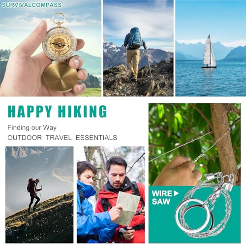 Survival Kit 20-in-1, Emergency Gear for Men: Camping Essentials