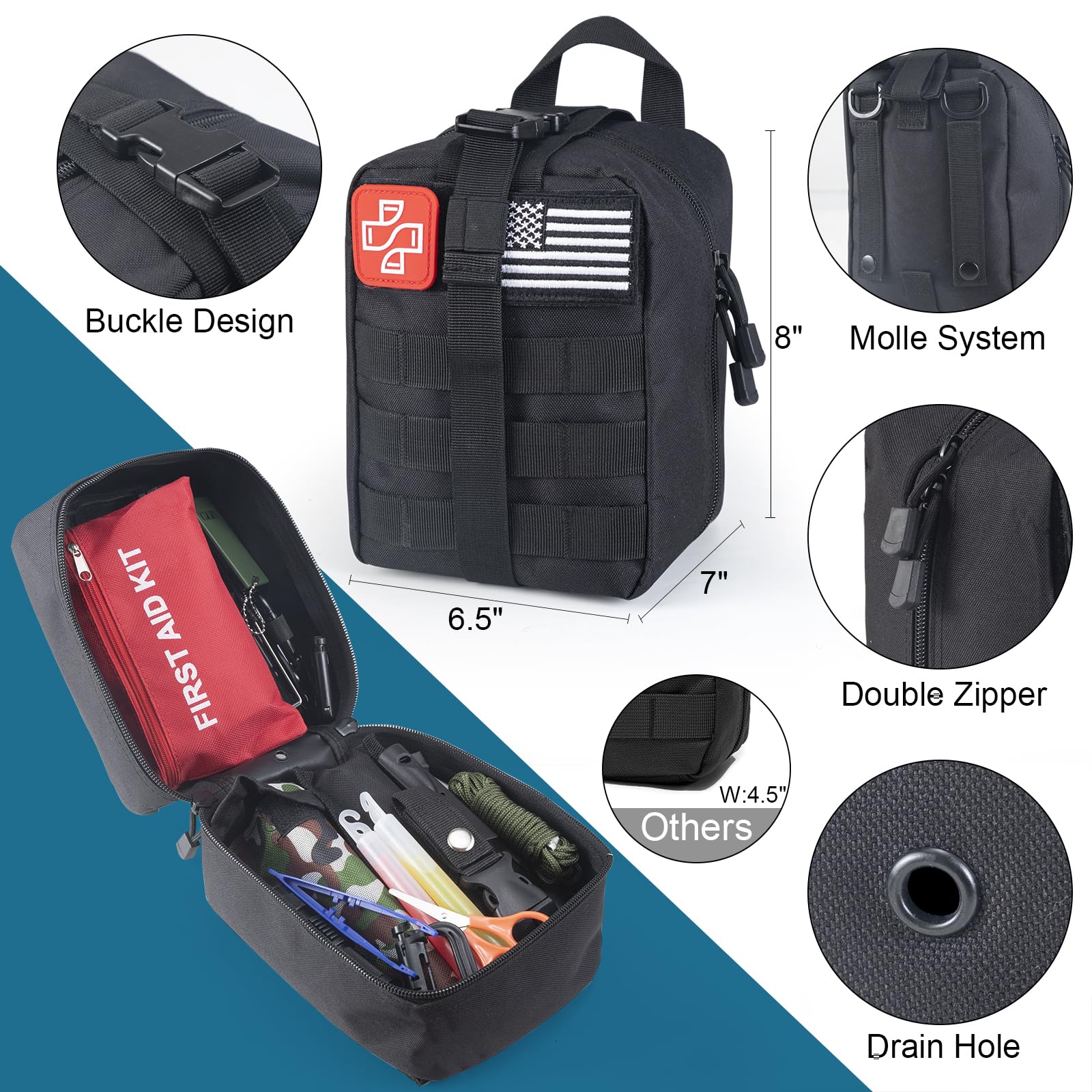 254 in 1 Survival Kit, First Aid Kit for Men