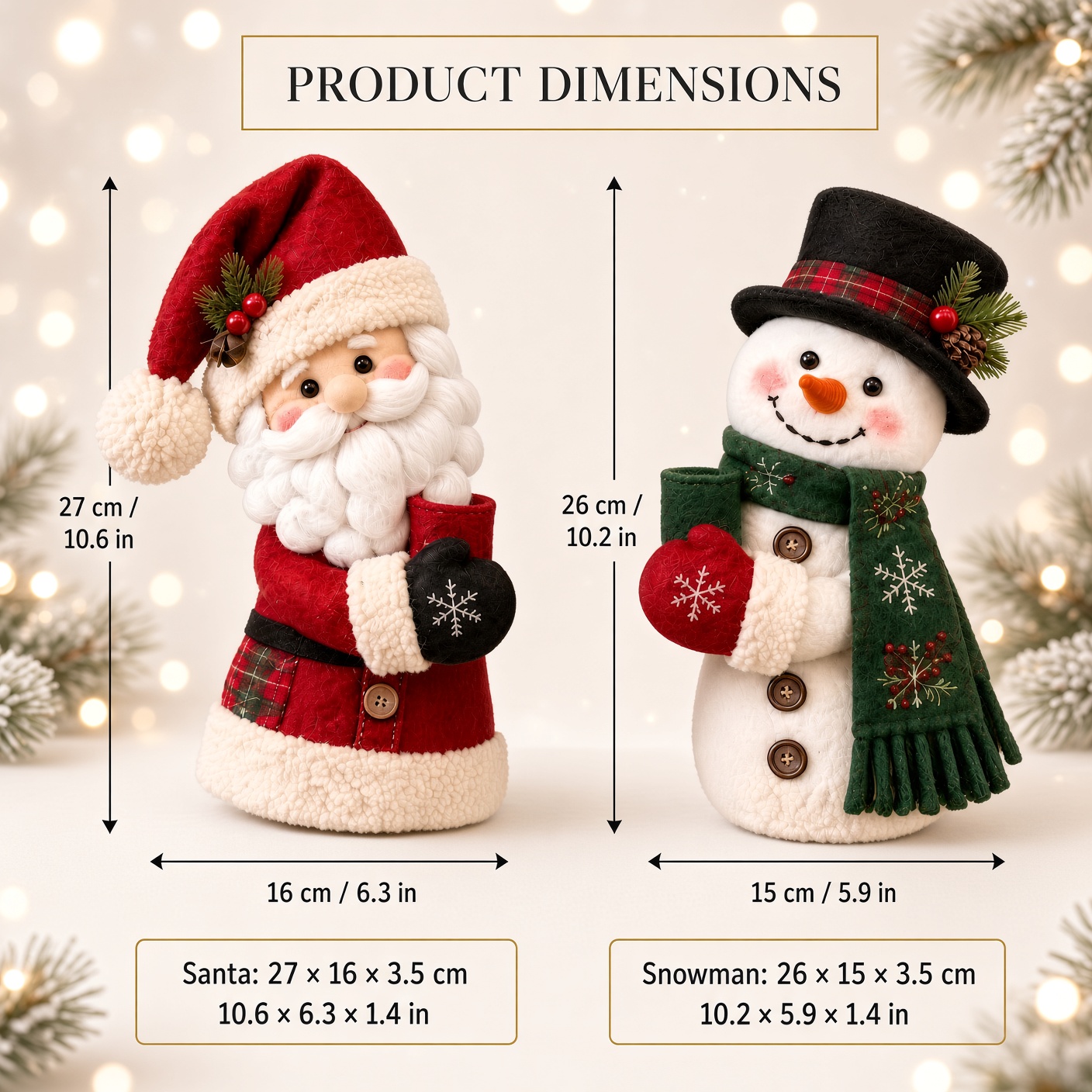 Santa & Snowman Refrigerator Handle Covers ⛄