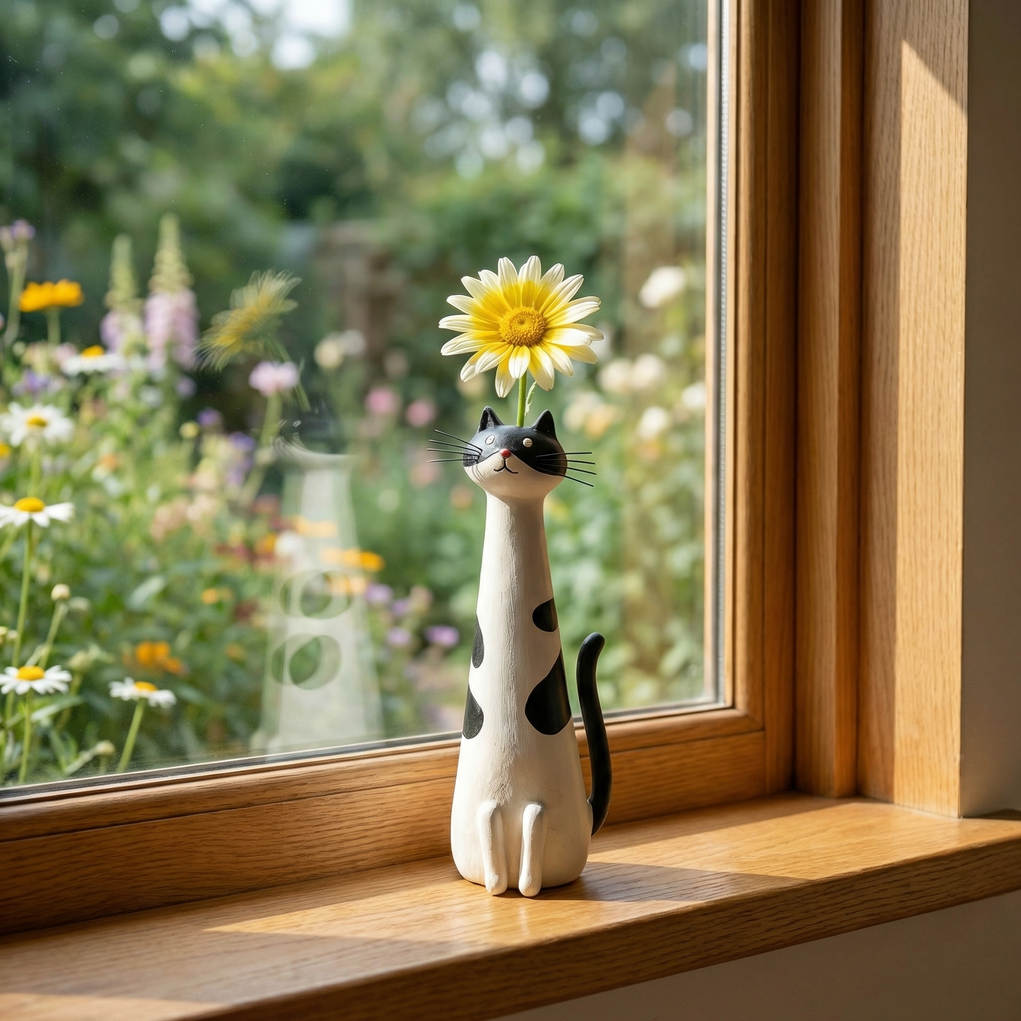 Handmade Quirky Cat Vase
