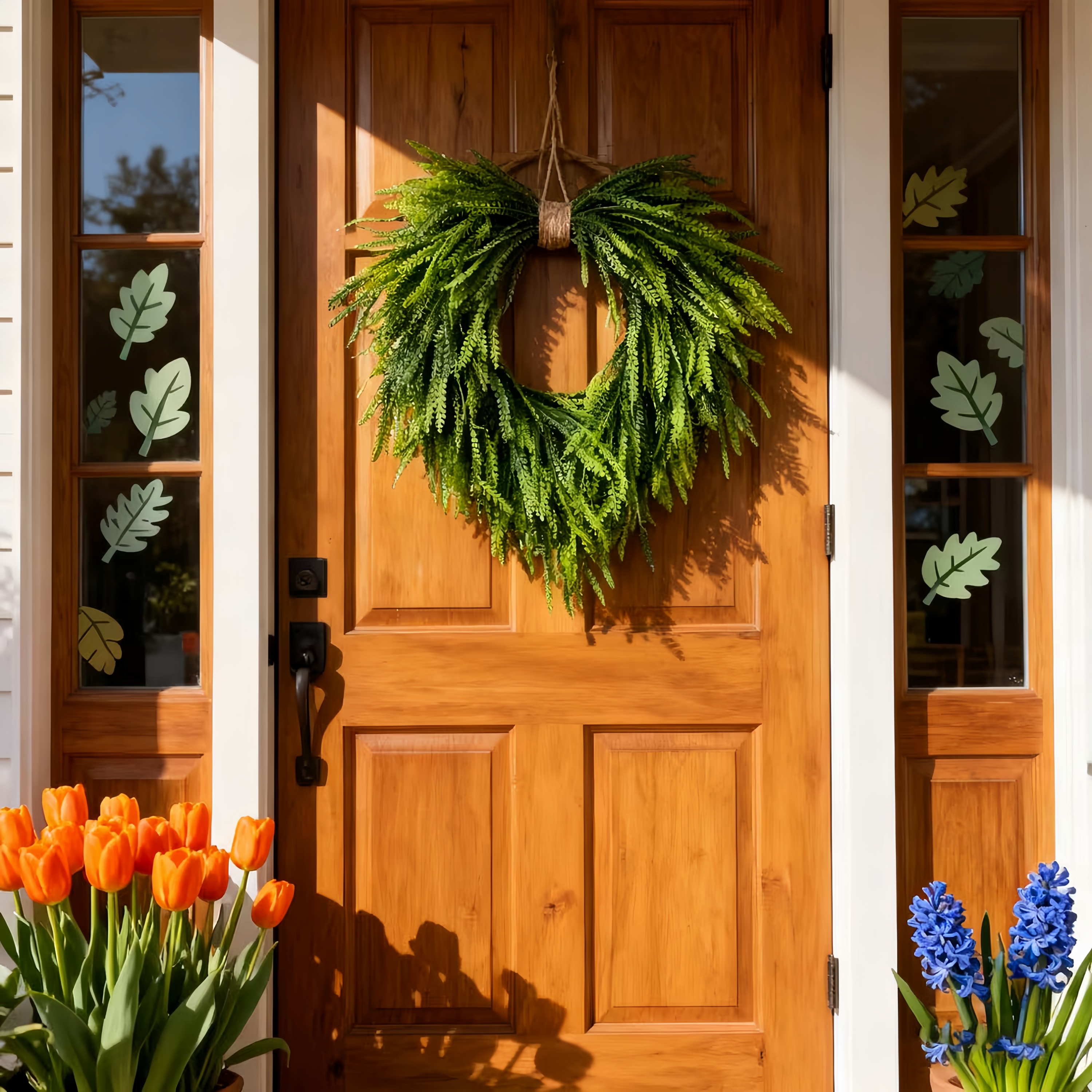 UV-Proof & Waterproof Fern Green Wreath
