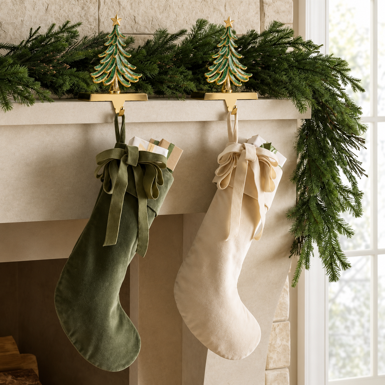 Christmas Tree Stocking Holder（2PC）