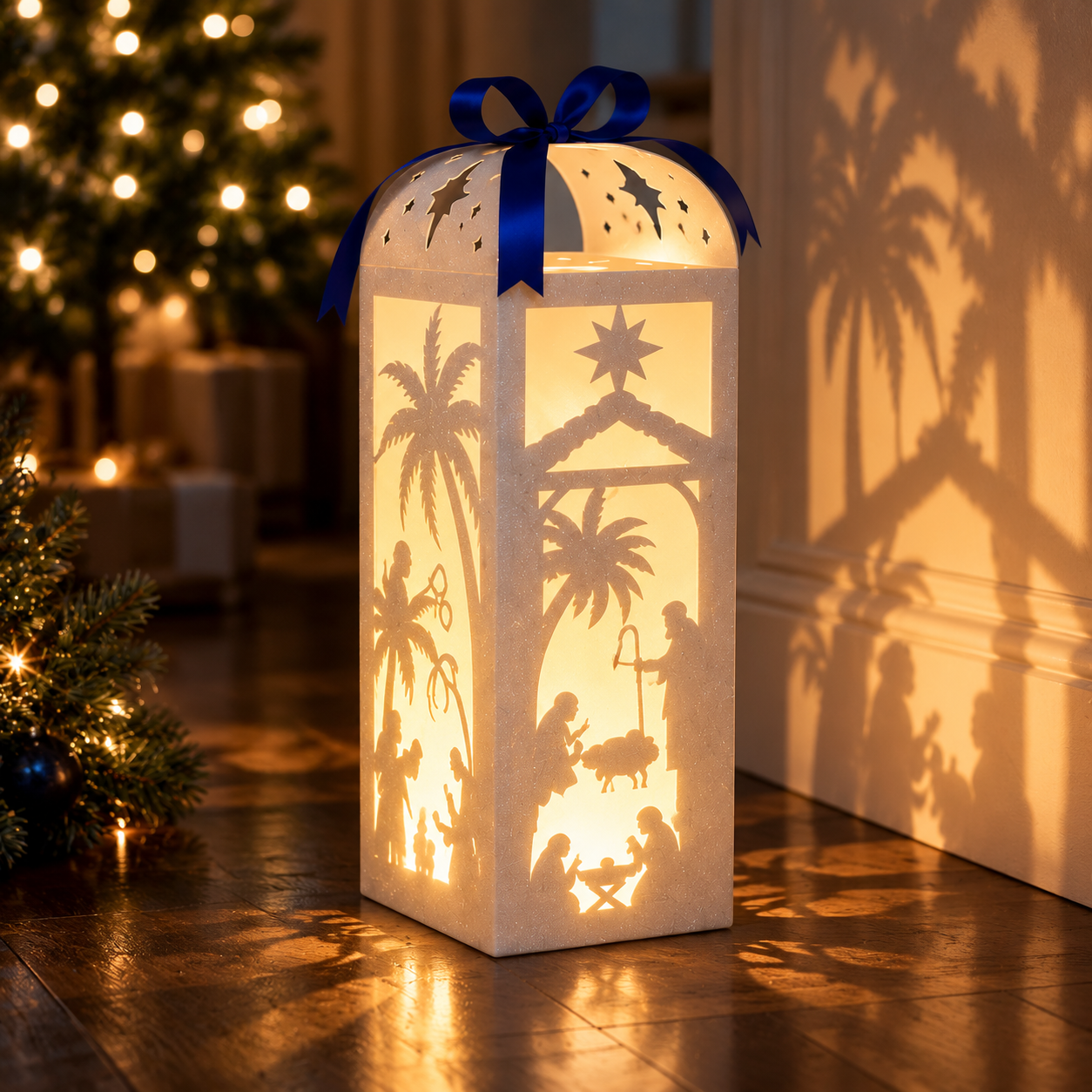 Light-Up Nativity Christmas Lanterns – 12-Piece Set