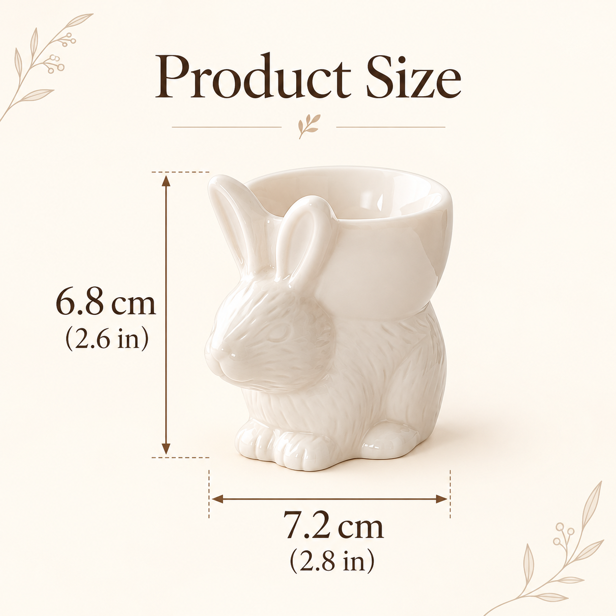 Easter Ceramic Bunny Egg Cup