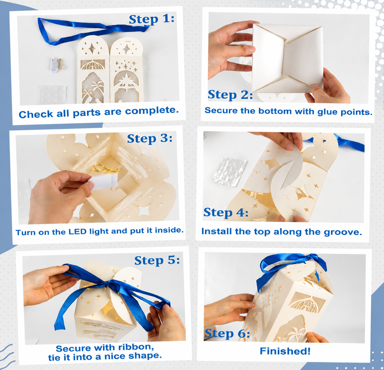 Light-Up Nativity Christmas Lanterns – 12-Piece Set