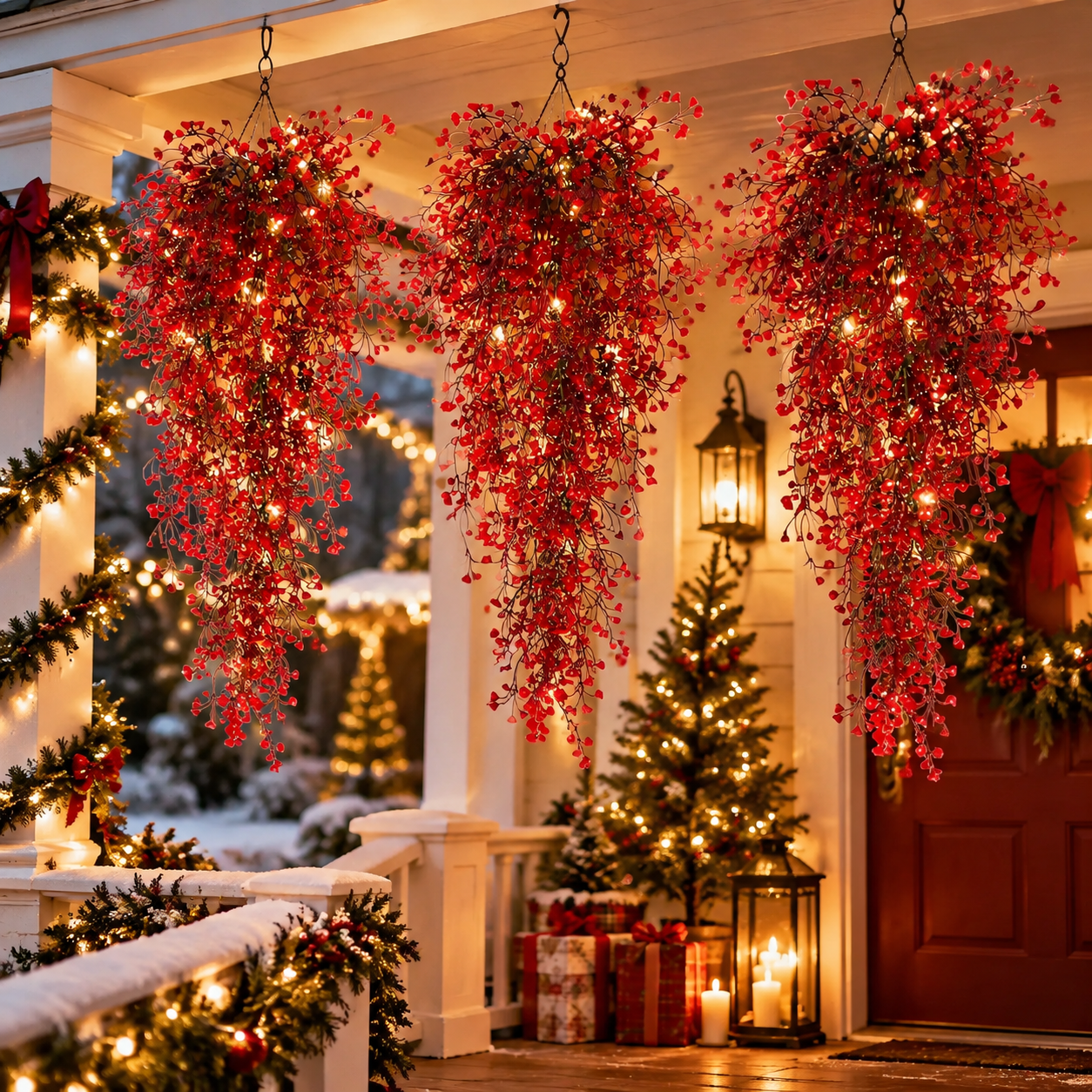 Artificial flowers wreaths