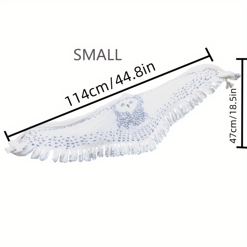 Snowy Owl Wing Knit Shawl ,Soft Knit Feather Cape for Boho Travel