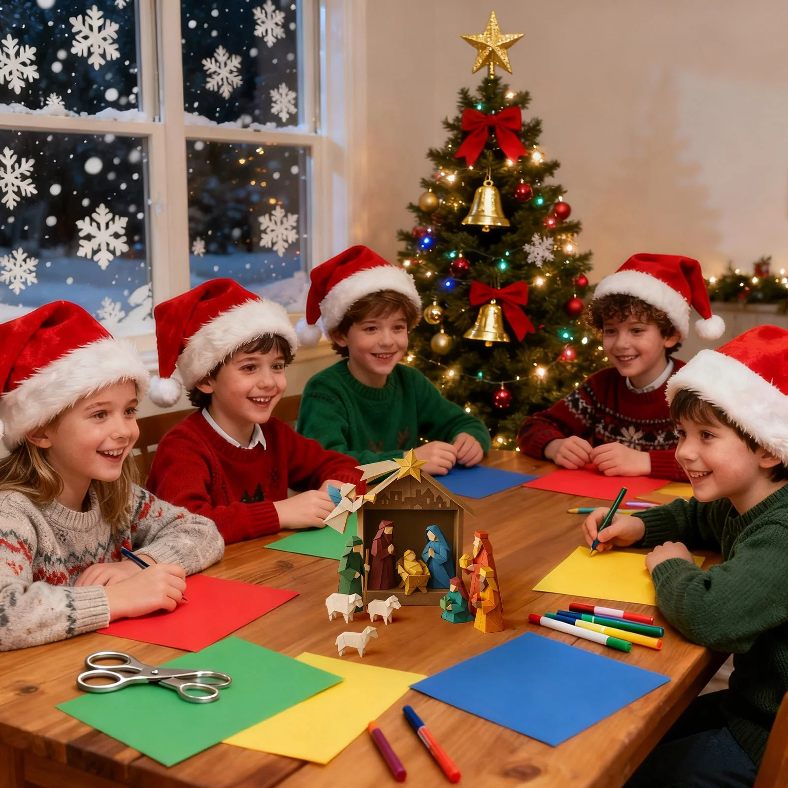 Christmas Origami Nativity Craft Kit