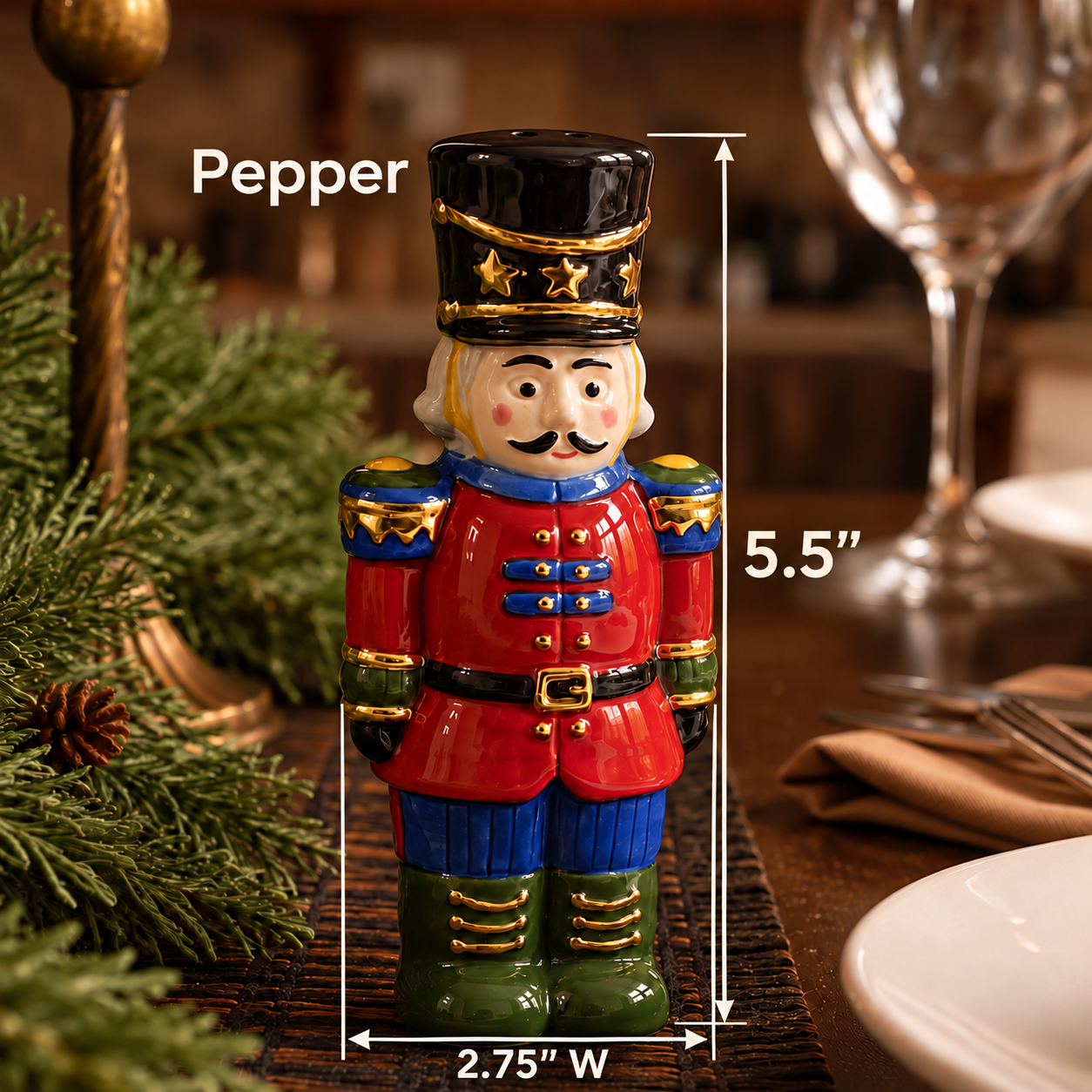 Nutcracker-Shaped Salt & Pepper Shakers