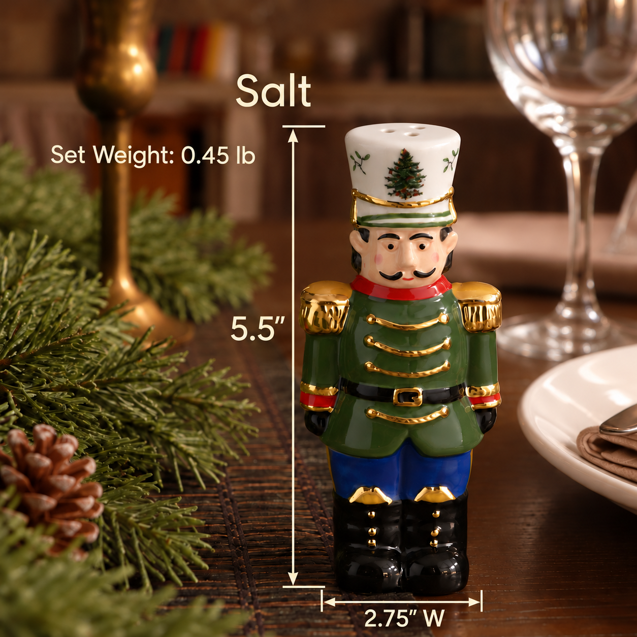 Nutcracker-Shaped Salt & Pepper Shakers