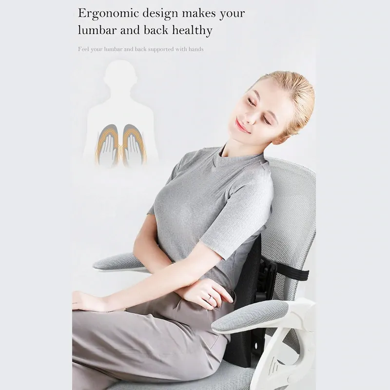 Double-Winged Back Support For The Car - Adjustable Driving lumbar support looks like lungs