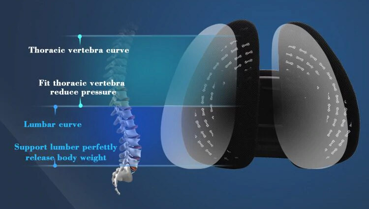 Double-Winged Back Support For The Car - Adjustable Driving lumbar support looks like lungs