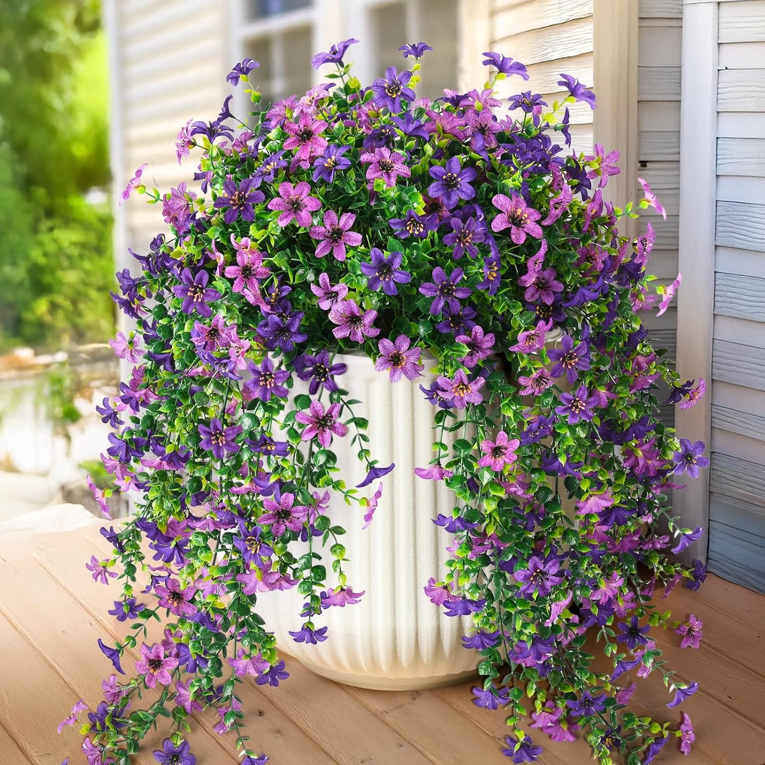 Silk Daisy with Eucalyptus Leaves Hanging Flowers Plants