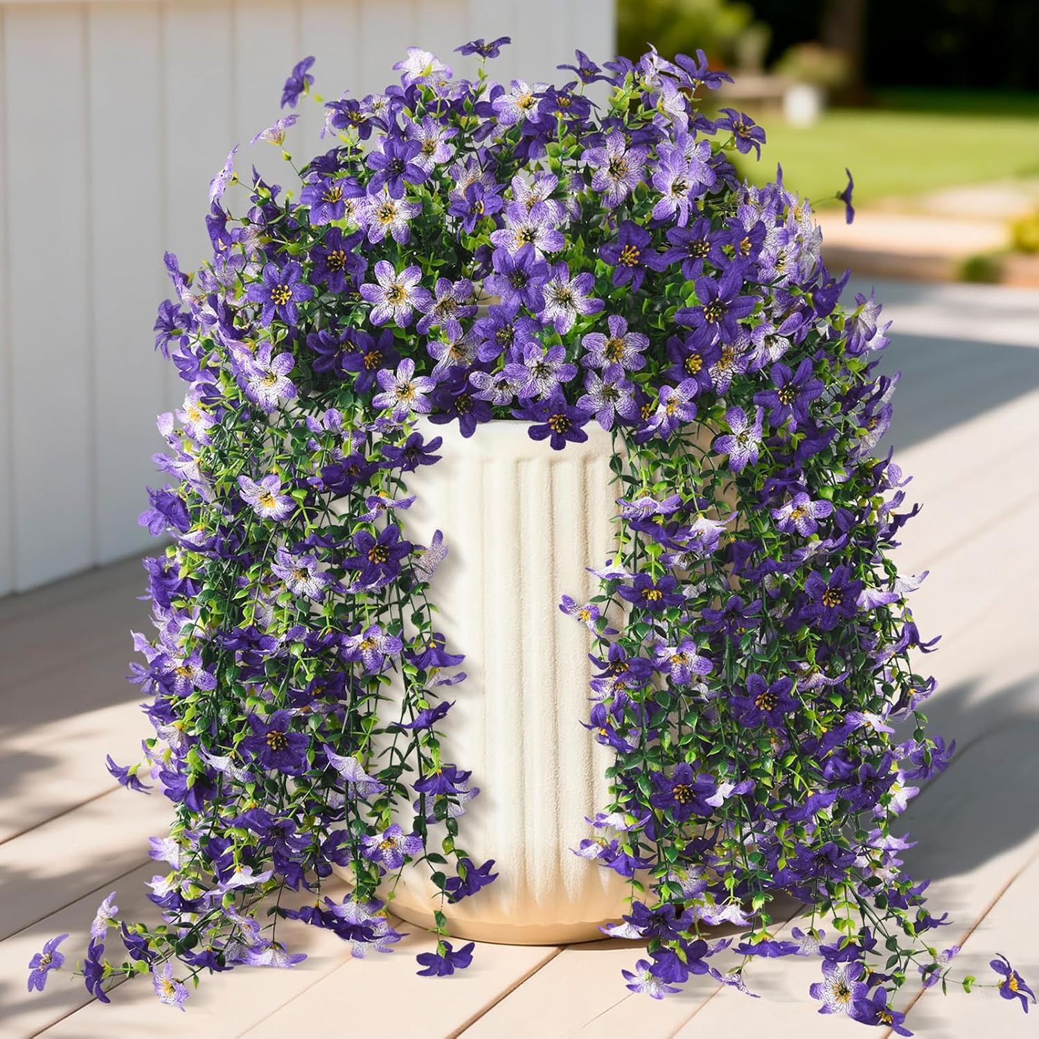 Silk Daisy with Eucalyptus Leaves Hanging Flowers Plants