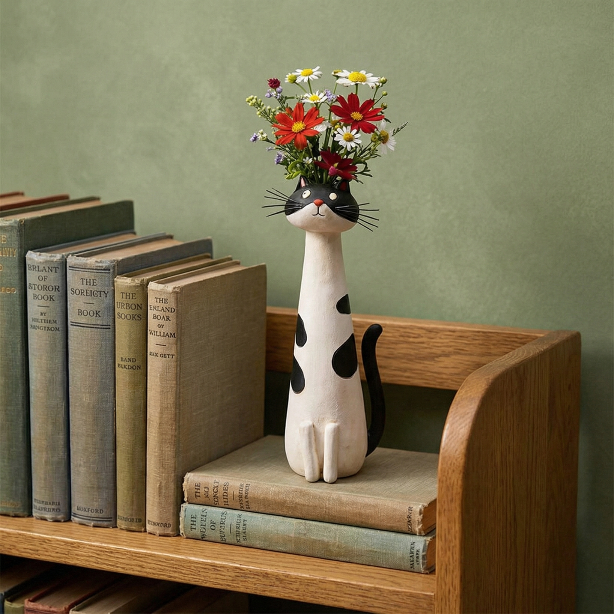 Handmade Quirky Cat Vase
