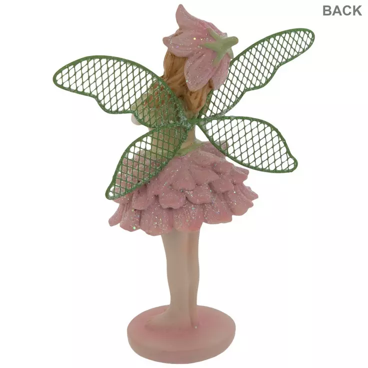 Pink Fairy With Metal Wings