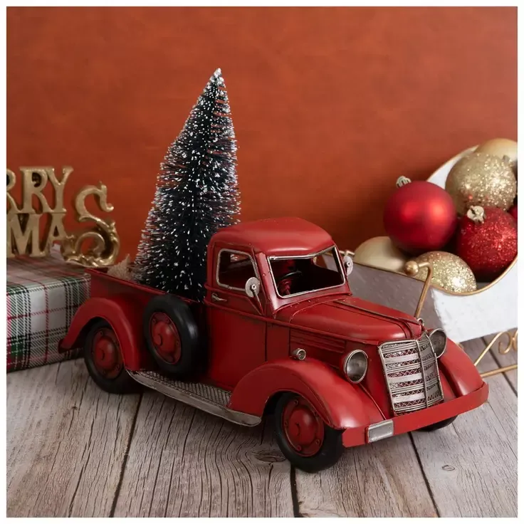 Vintage Christmas Tree Truck