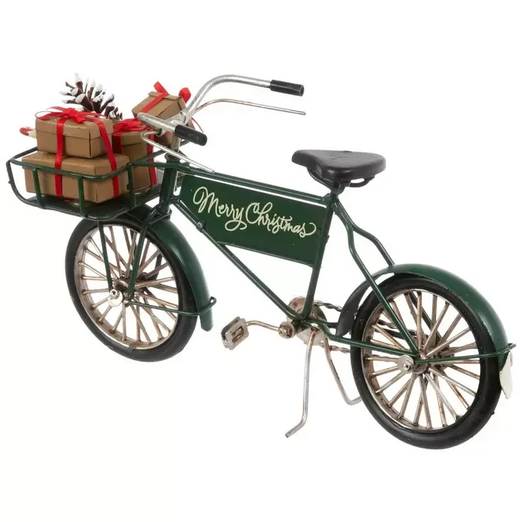 Green Merry Christmas Bicycle