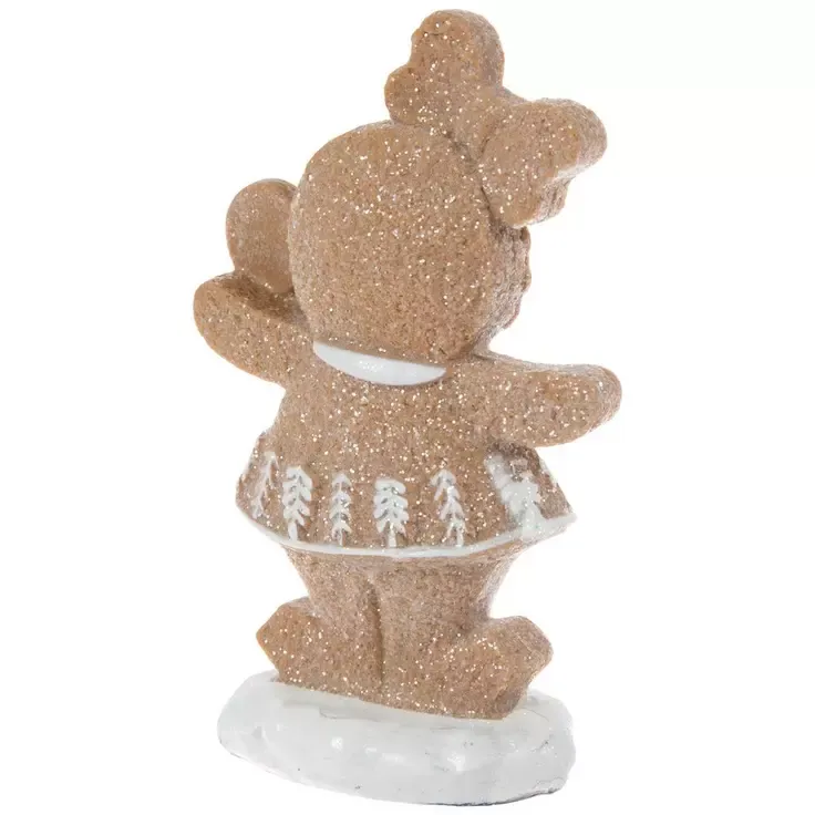 Glitter Gingerbread Cookie Figurine