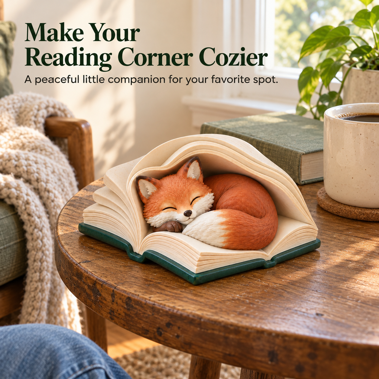 Fox Napping on Book Pages
