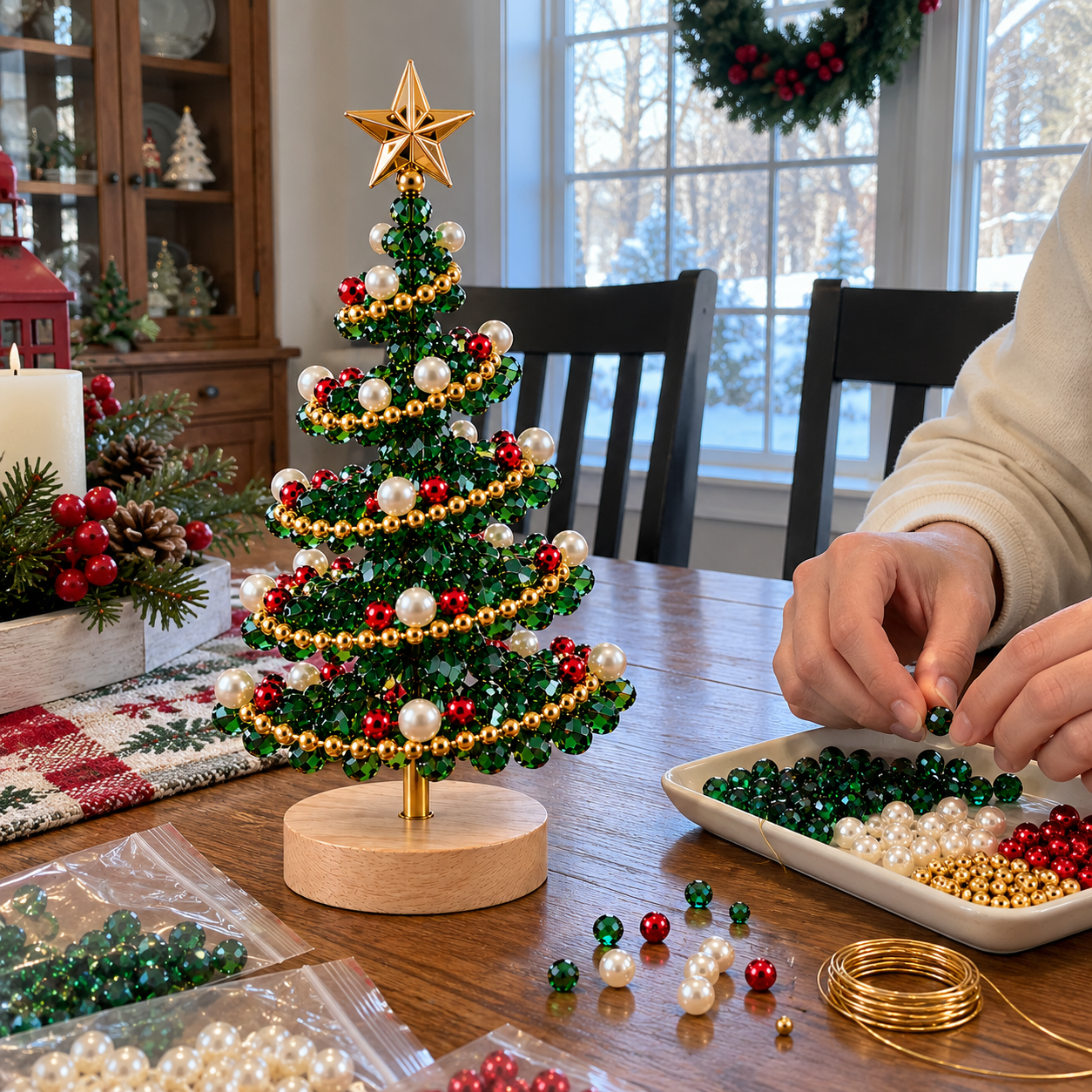 DIY Beaded Christmas Tree Kit