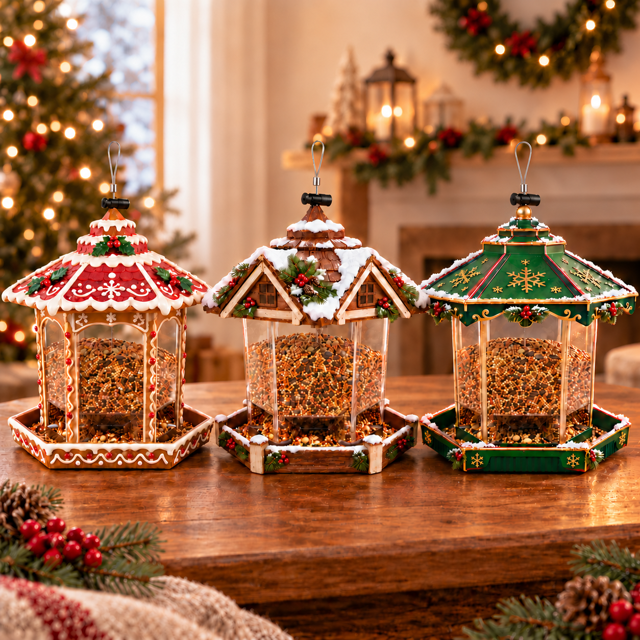 Christmas Hanging Bird Feeder